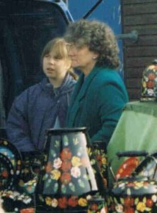 Carishei canalware stall in Walderslade, Kent. 1996