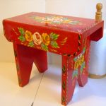 Cabin "Cracket" Stool in Red by Carishei